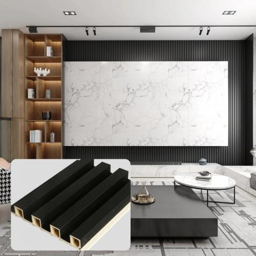 China Wholesale Factory Indoor Decor Wood Plastic Composite PVC Coating Cladding Fluted Wall Board Interior WPC Wall Panel