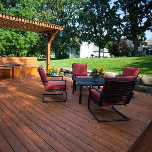 Engineered Outdoor Decorative 3D Embossing WPC Decking Wood Plastic Flooring