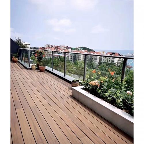 New Design Solid WPC Decking Hard Wearing Co-Extrusion Composite Decking Waterproof WPC Outdoor Co-Ex Decking Floor