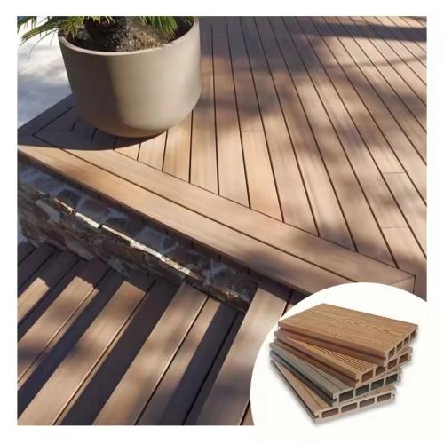 Outdoor Safety WPC Decking Wooden Flooring for Walkway Waterproof Acoustic