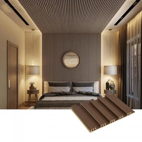 Outdoor WPC Wall Cladding /3D Texture Wall Panel Used for Hotels Wall Decoration