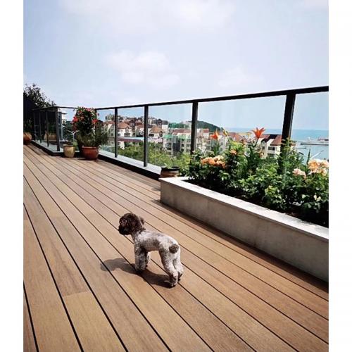 Wood Plastic Composite Decking Solid Floor Outdoor Decking Flooring WPC Wood Decking for Sale