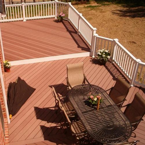 Wood Plastic Tiles Cheap Price WPC Waterproof Composite Decking Outdoor Wood Flooring 300mm X 300mm